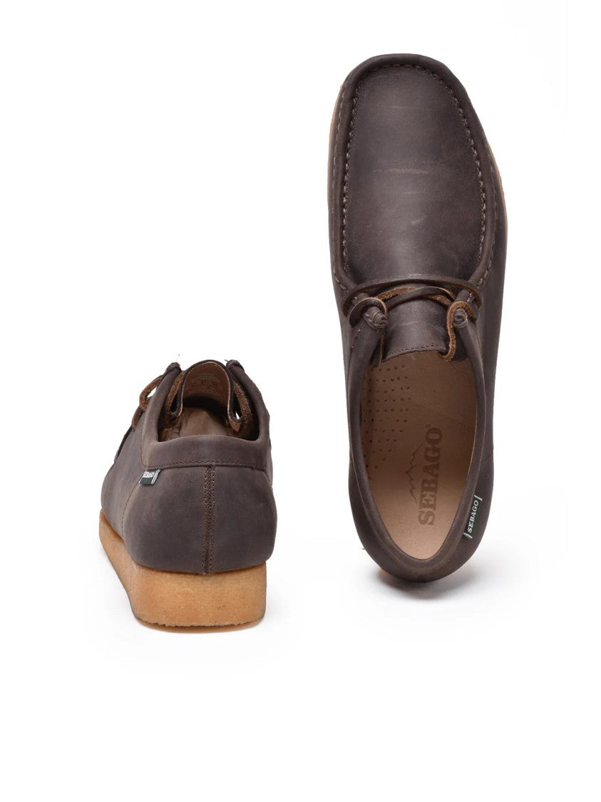 Sebago Moccasin-Style Leather Boot With Rubber Sole