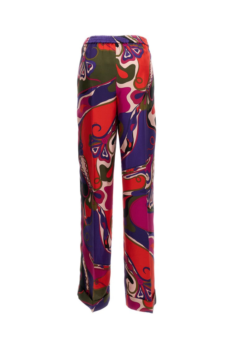 Emilio Pucci Silk Twill Trousers