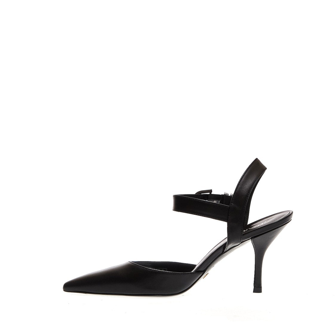Stuart Weitzman Black Leather Slingback Pumps