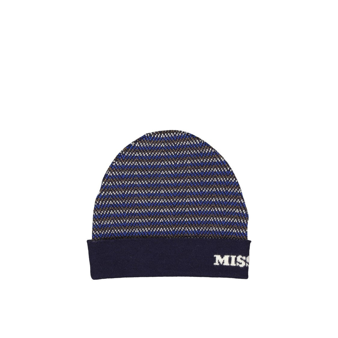 Missoni Textured Knit Wool Hat With Ribbed Trims