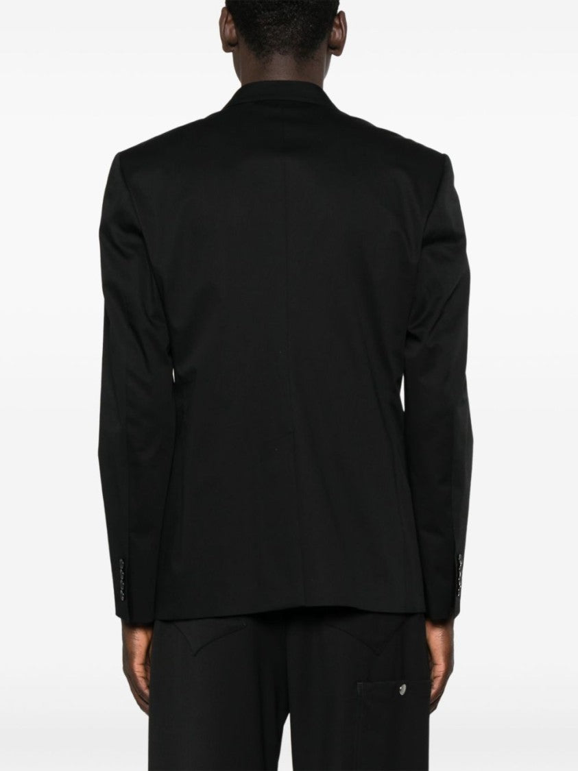 Dolce & Gabbana Double-Breasted Black Jacket With Refined Details