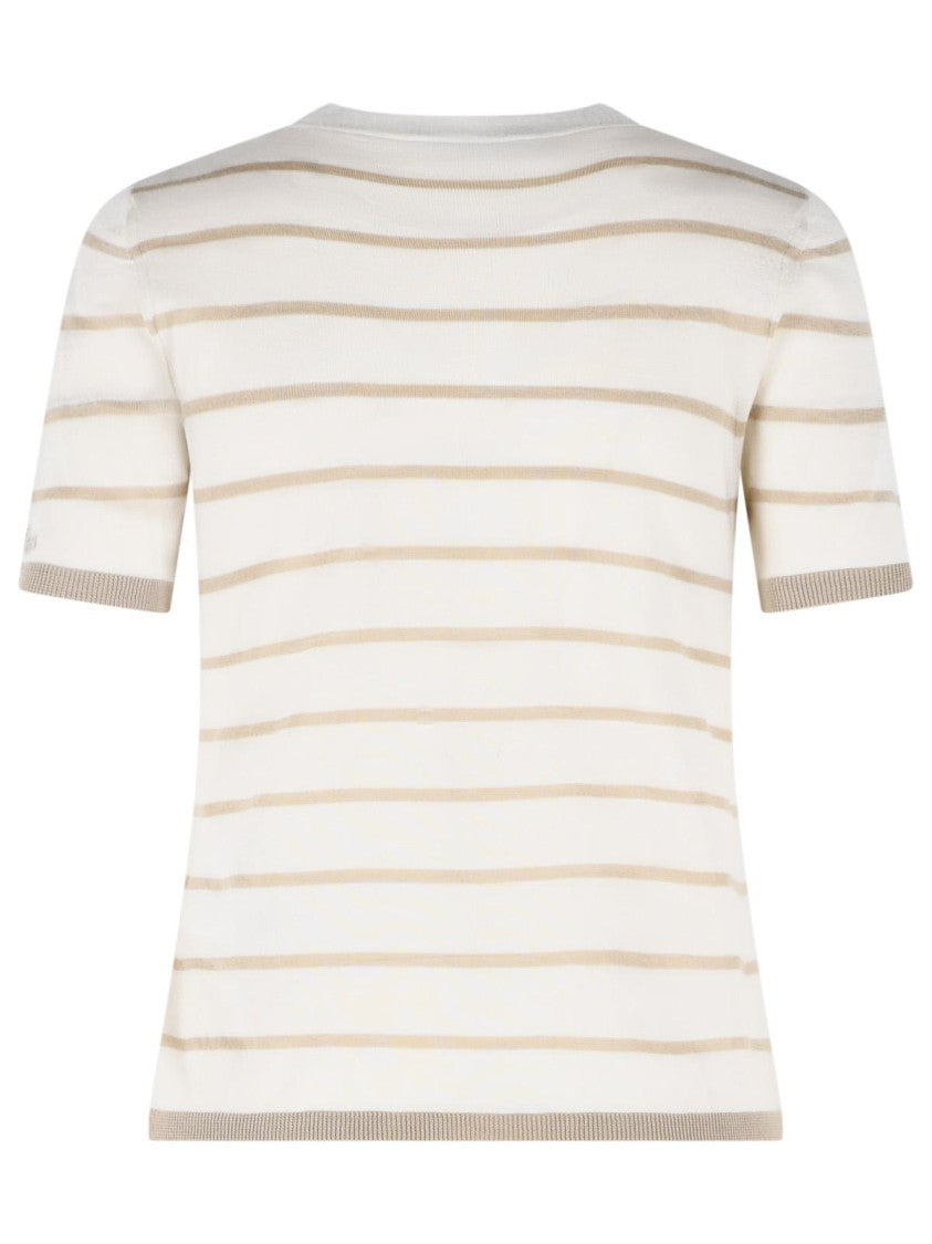 Max Mara 'Favetta' Sweater In Beige Cachemire And Silk Yarn