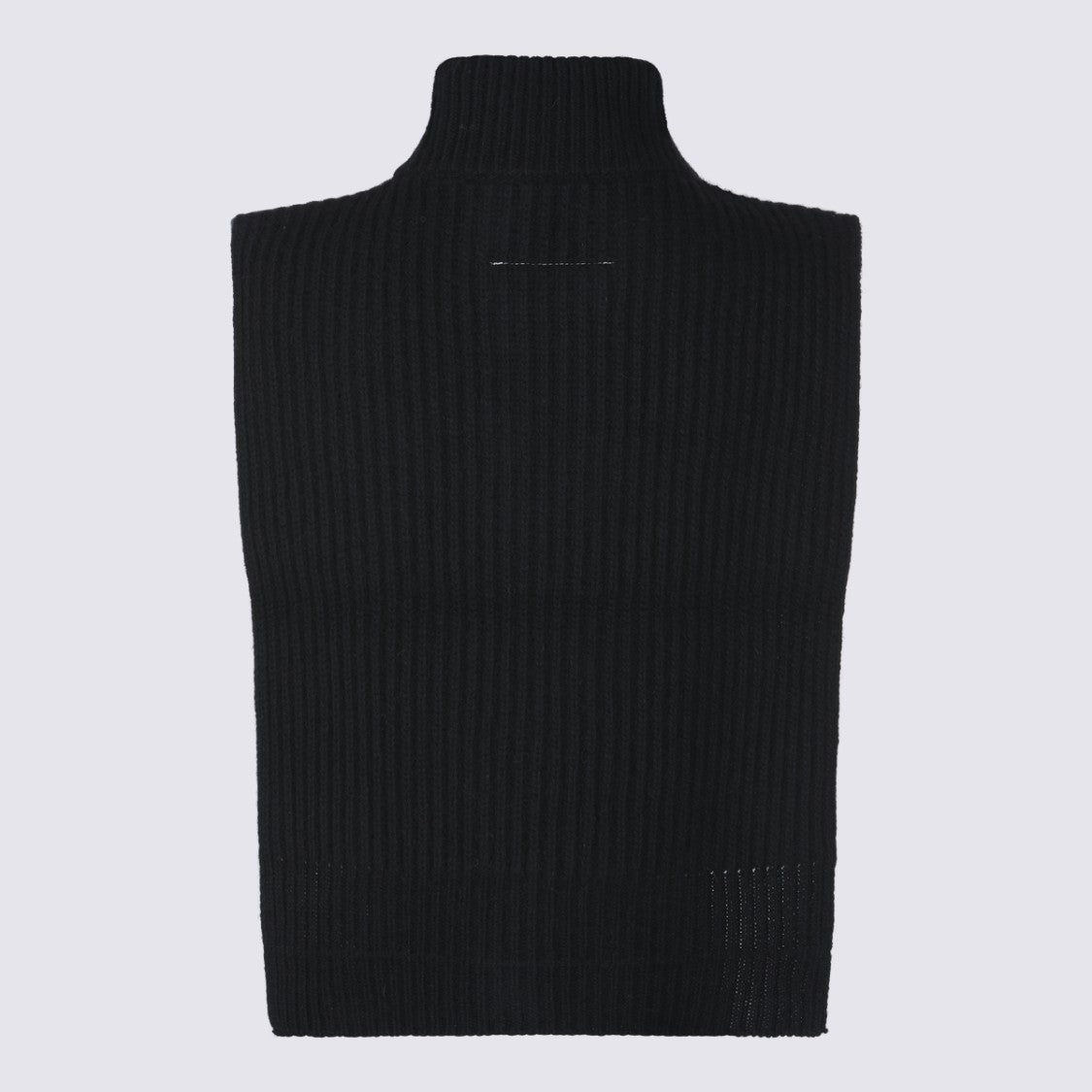 Mm6 By Maison Margiela Sleeveless Knitted Turtleneck With Boxy Fit And Front Zipper