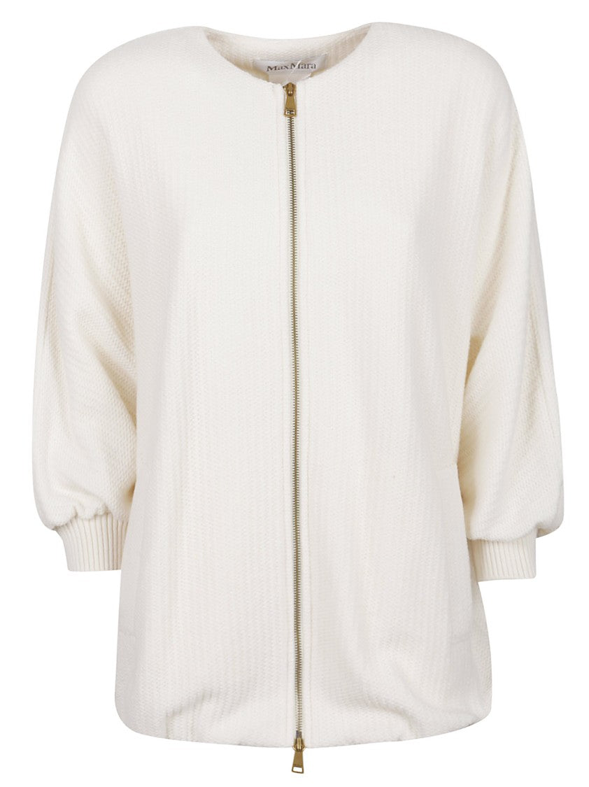 Max Mara Cirino Zip-Up Wool-Blend Knit Jacket