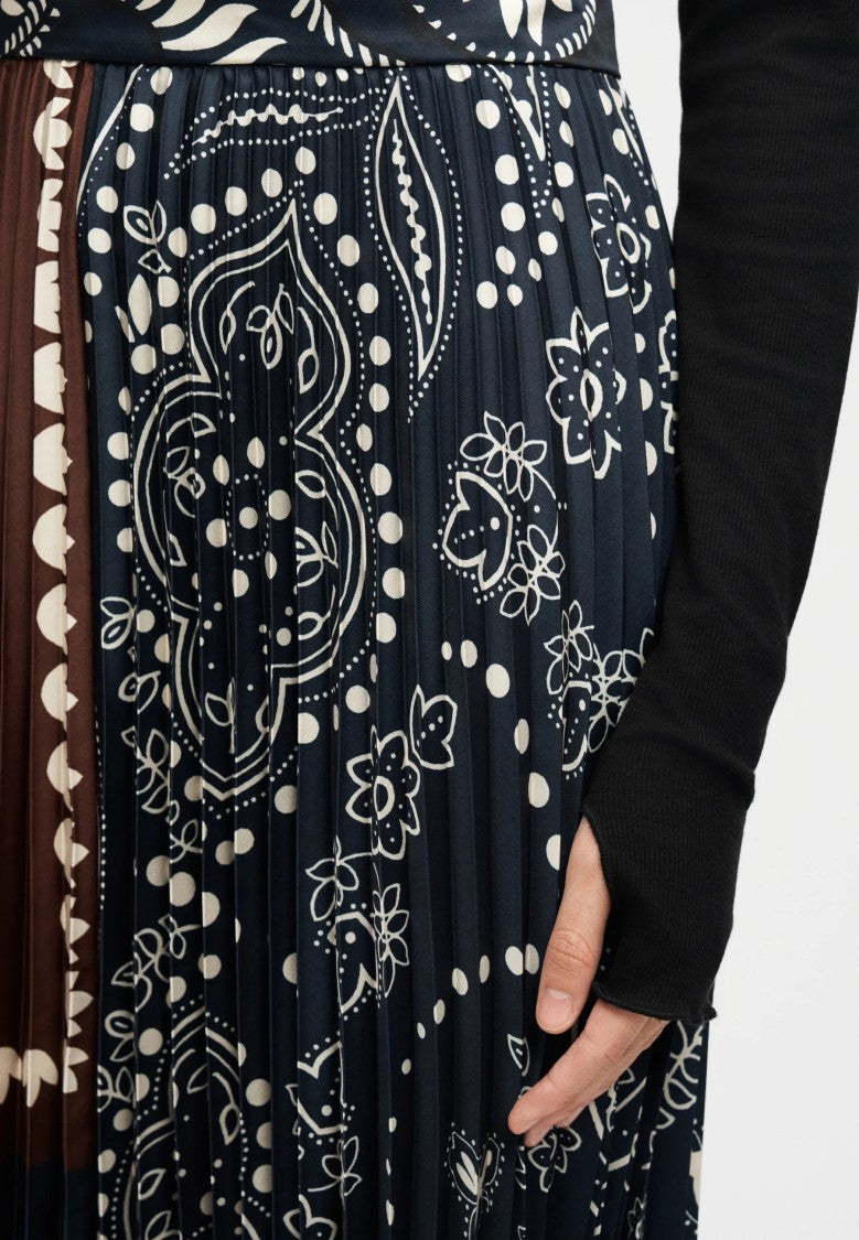 Max Mara Cuoio Brown Viscose Blend Skirt