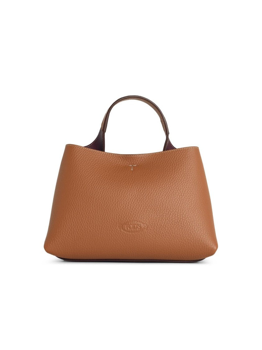 Tod's Micro Bag In Natural Brown Leather