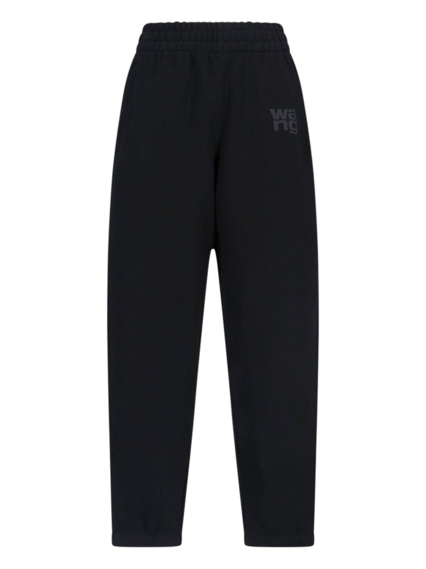 Alexander Wang Logo Track Pants – Black