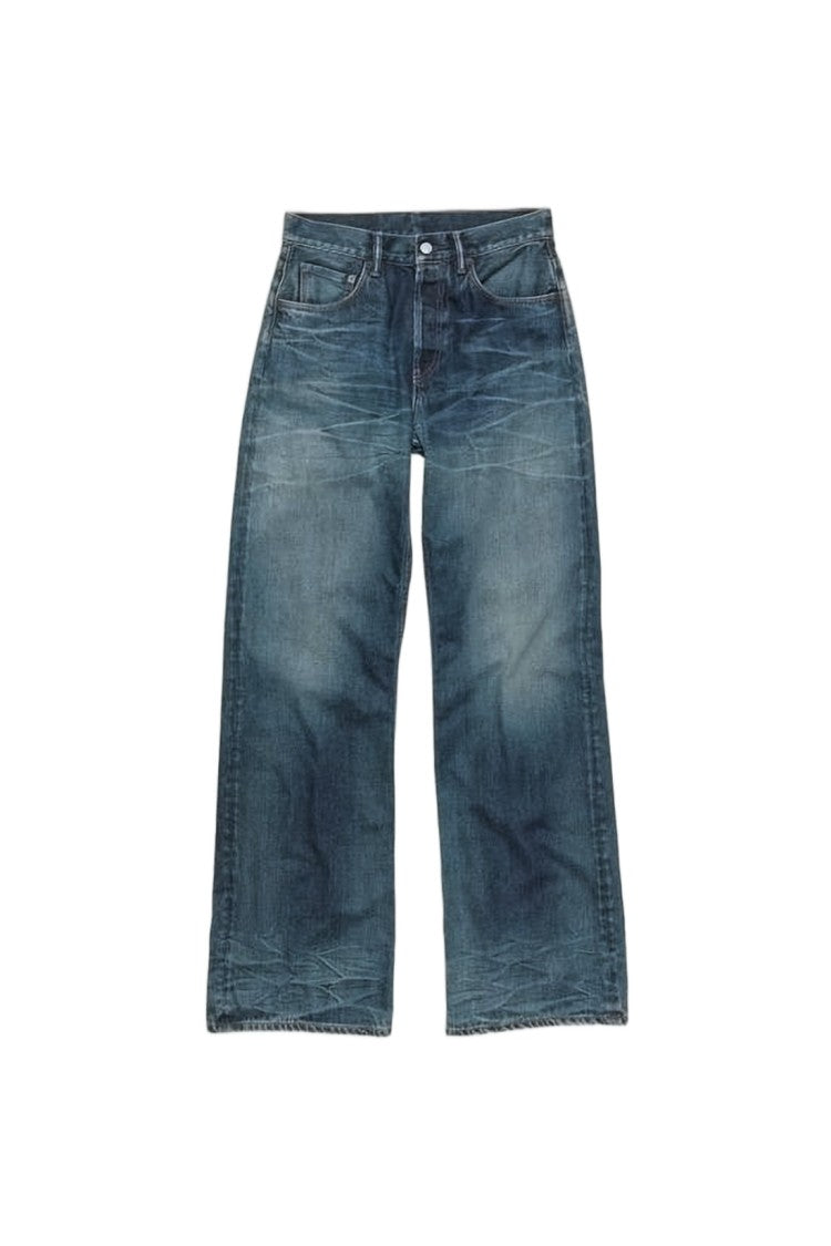 Acne Studios Wide-Leg Denim Pants With Vintage Wash