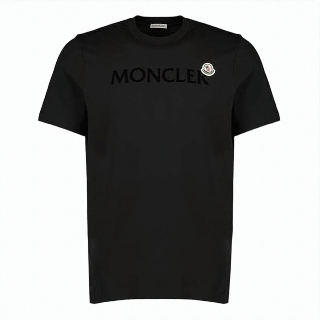 Moncler Cropped Short-Sleeved T-Shirt With Horizontal Stripe