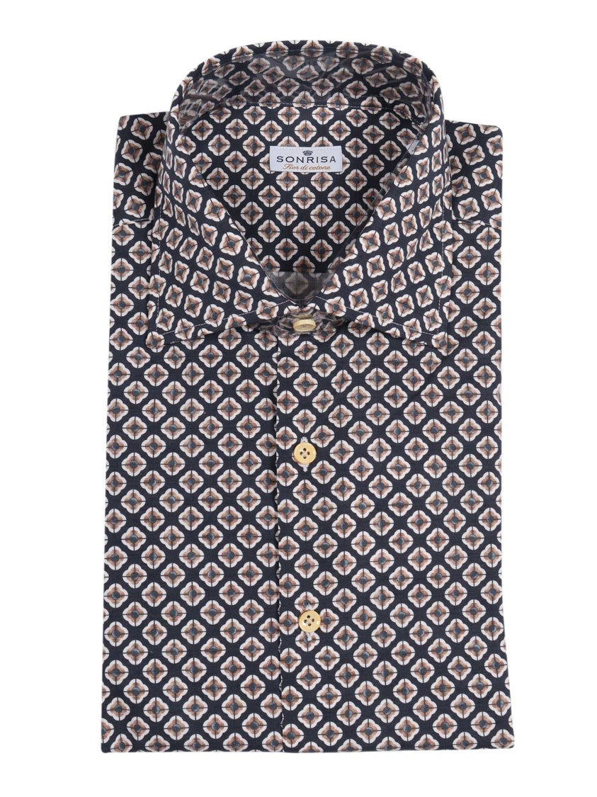 Sonrisa Button-Down Classic White Shirt