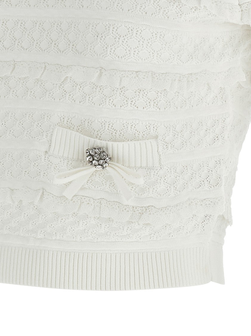 Self-Portrait 'Pointelle Knit' Top