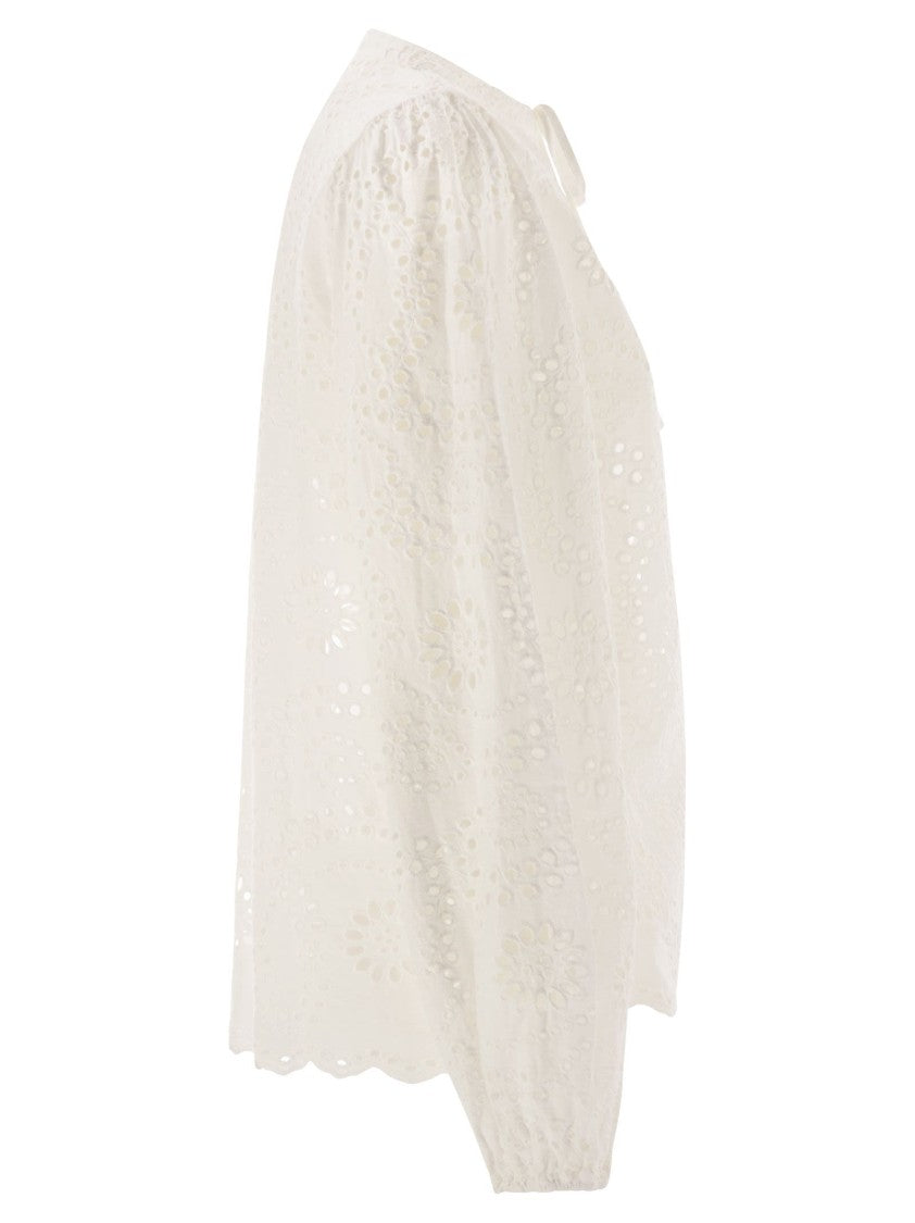 Mc2 Saint Barth Harper - Shirt With Mandarin Collar