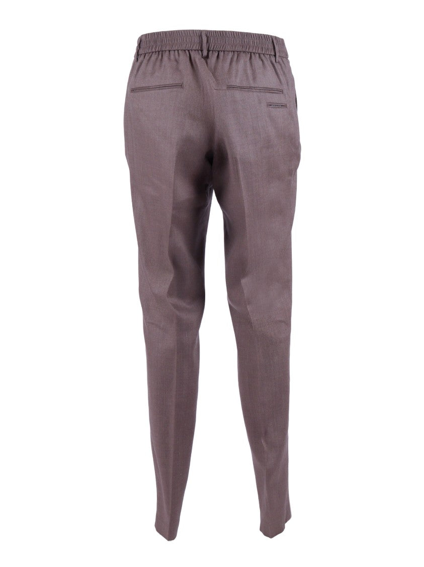 Peserico Tailored Tapered Classic Straight-Leg Pants