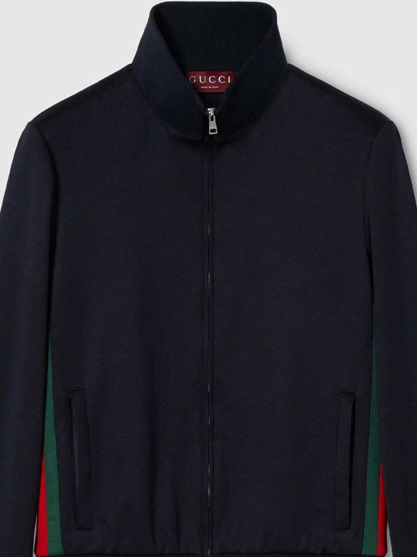 Gucci Black Fitted Full Zip High Jacket
