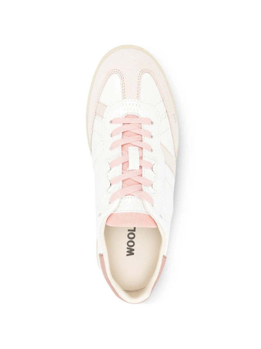 Woolrich White Double U.T Cracked Calf Sneakers