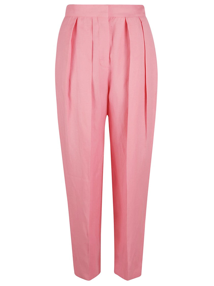 Stella Mccartney High-Waisted Tailored Trousers With Pleated Front