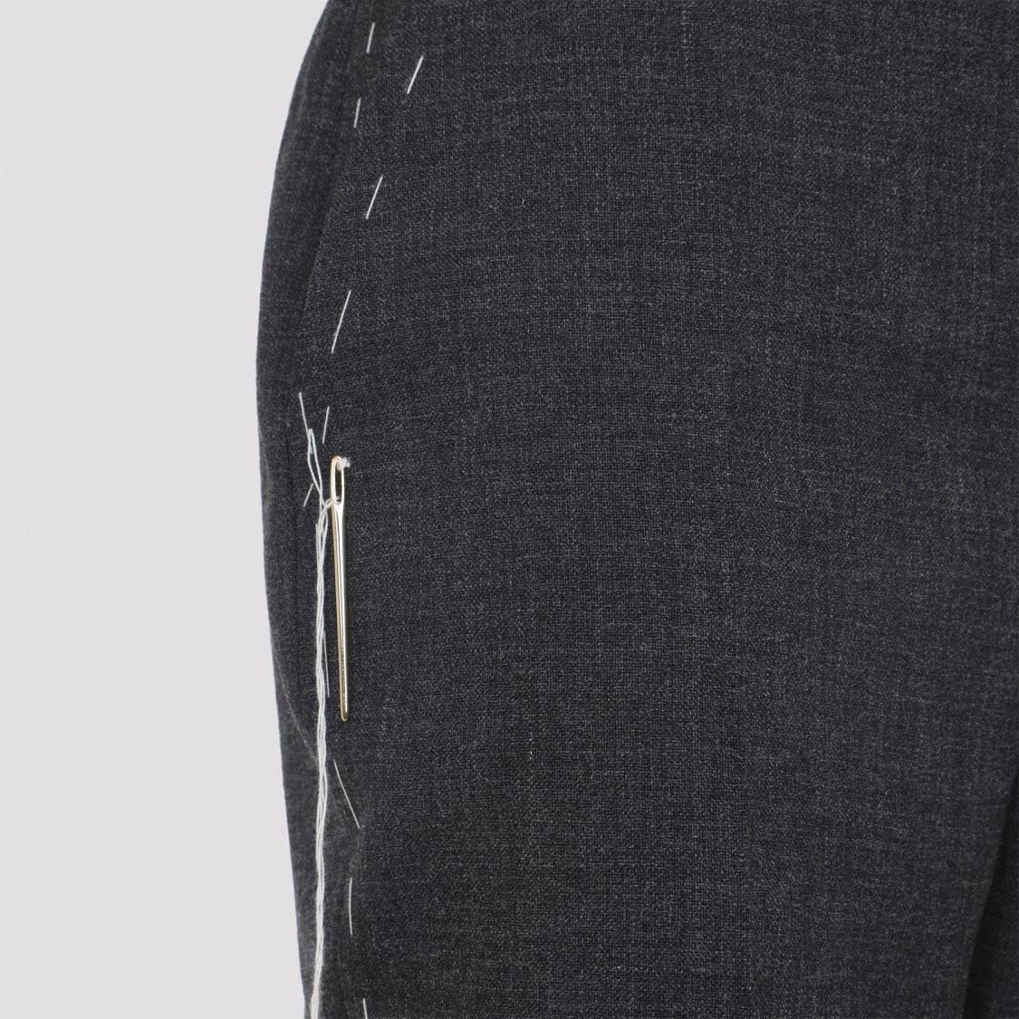 Moschino Tailored Grey Trousers With High Waist