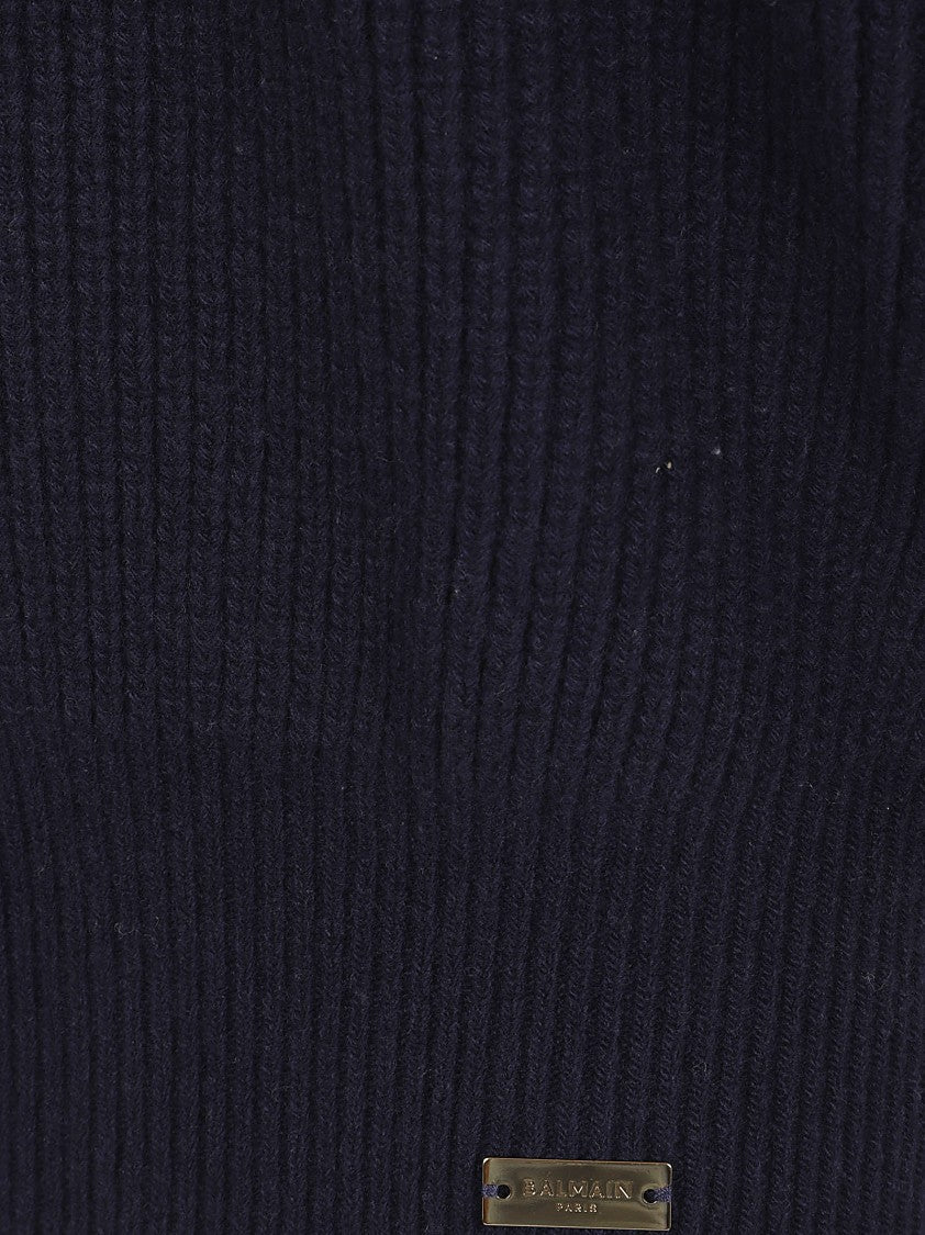 Balmain Oversized High-Neck Sweater