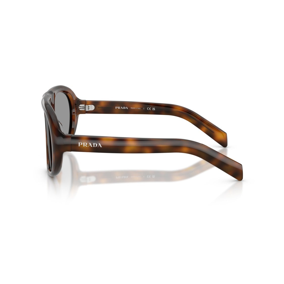 Prada 0Pr C05s Oversized Tortoiseshell Aviator Sunglasses