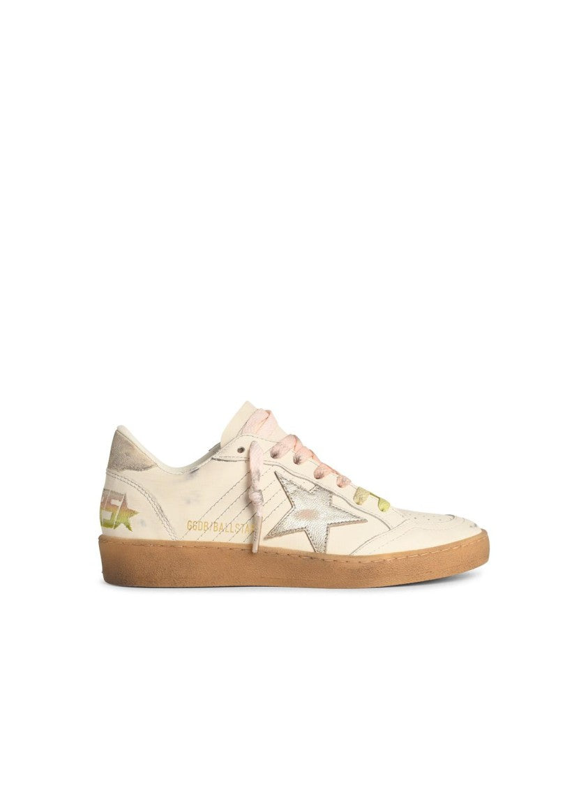 Golden Goose 'Ball-Star' White Leather Sneakers