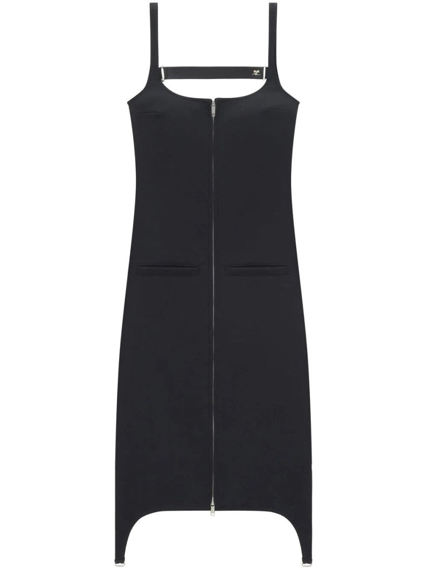 Courrèges Strap Suspenders Long Dress