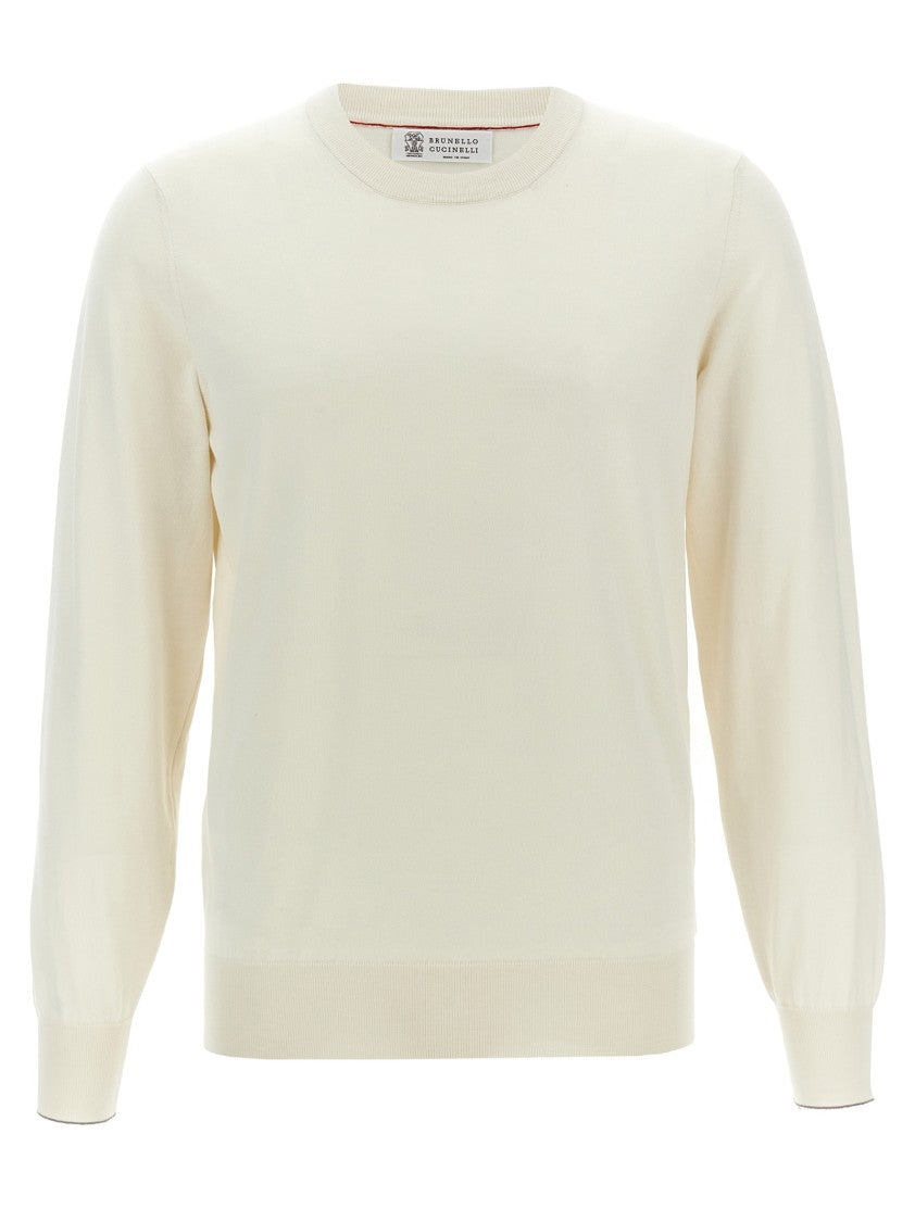 Brunello Cucinelli Crew Neck Cotton Sweater