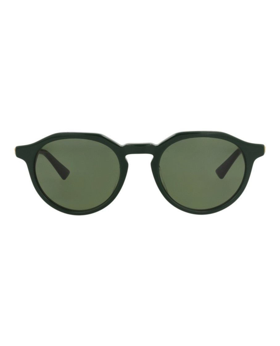 Bottega Veneta Round-Frame Recycled Acetate Sunglasses