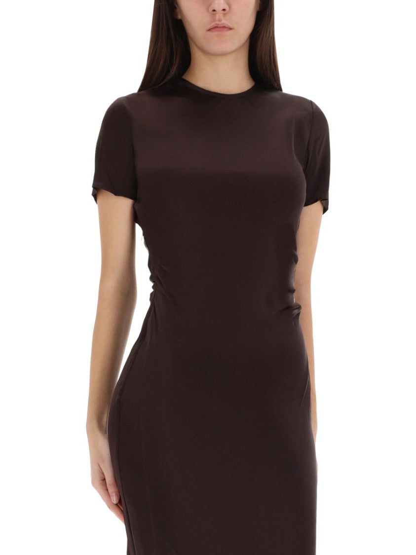 Staud Marcel Silk Blend Midi Dress
