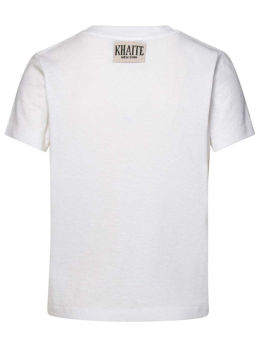 Khaite White Cotton Emmylou T-Shirt