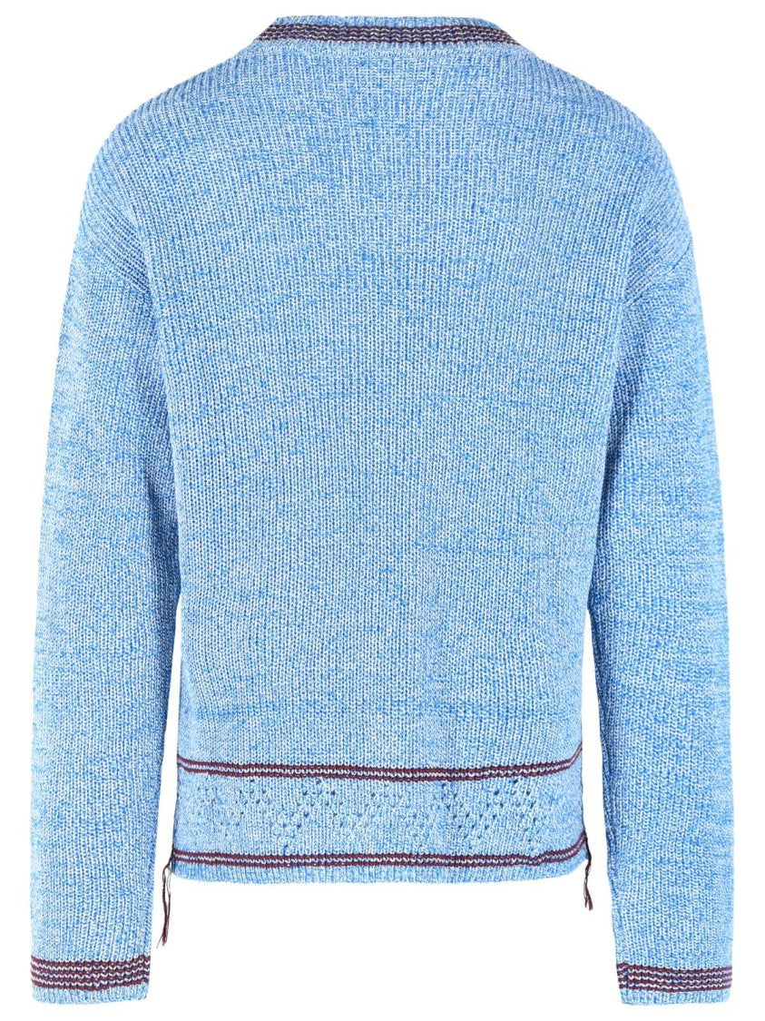 Marni Light Blue Cotton Sweater