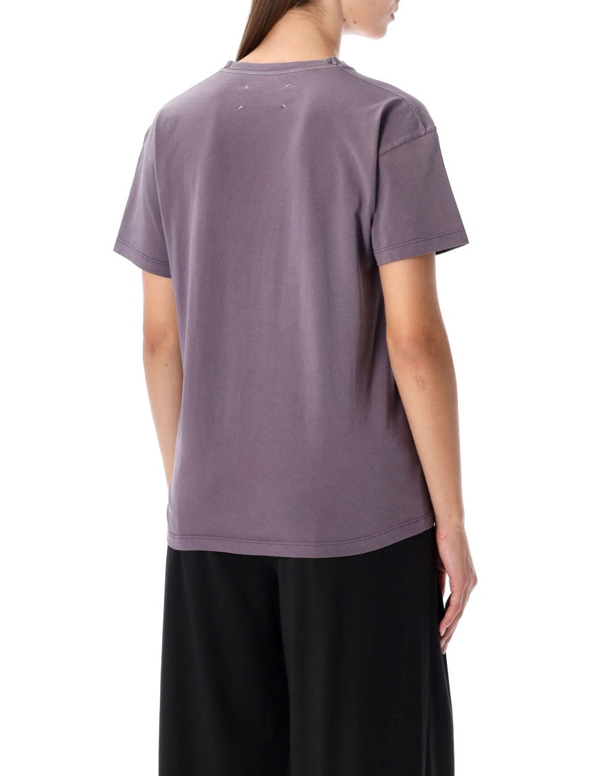 Maison Margiela Minimalist White Crew Neck T-Shirt