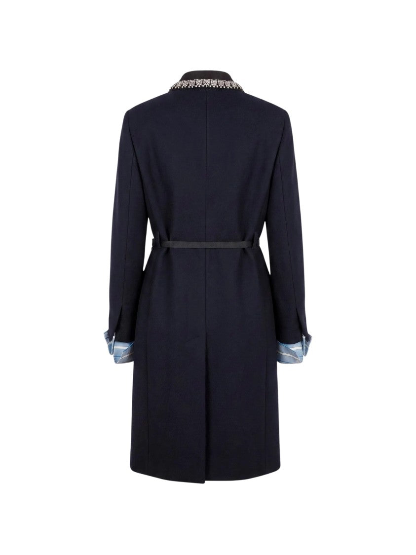 Prada Soprabito Tailored Black Coat