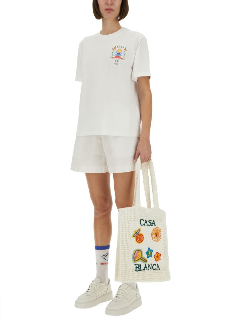 Casablanca Regular Fit Organic Cotton T-Shirt