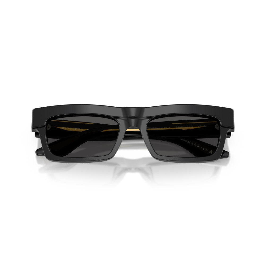 Oliver Peoples 0Ov5607su Bold Rectangular Frame Black Acetate Sunglasses