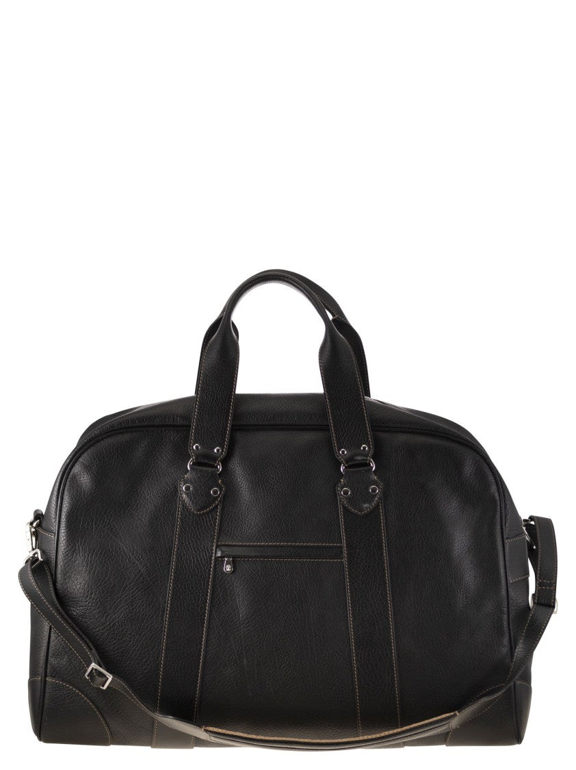 Brunello Cucinelli Grained Calfskin Weekender Bag