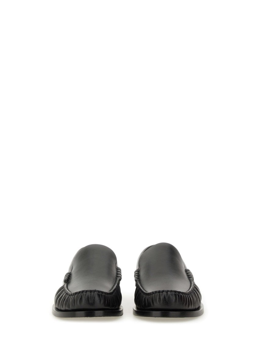 Saint Laurent Moccasin With Gathered Detail And Low-Profile Sole