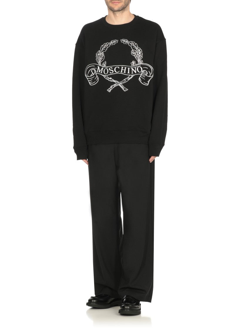 Moschino Black Cotton Sweatshirt
