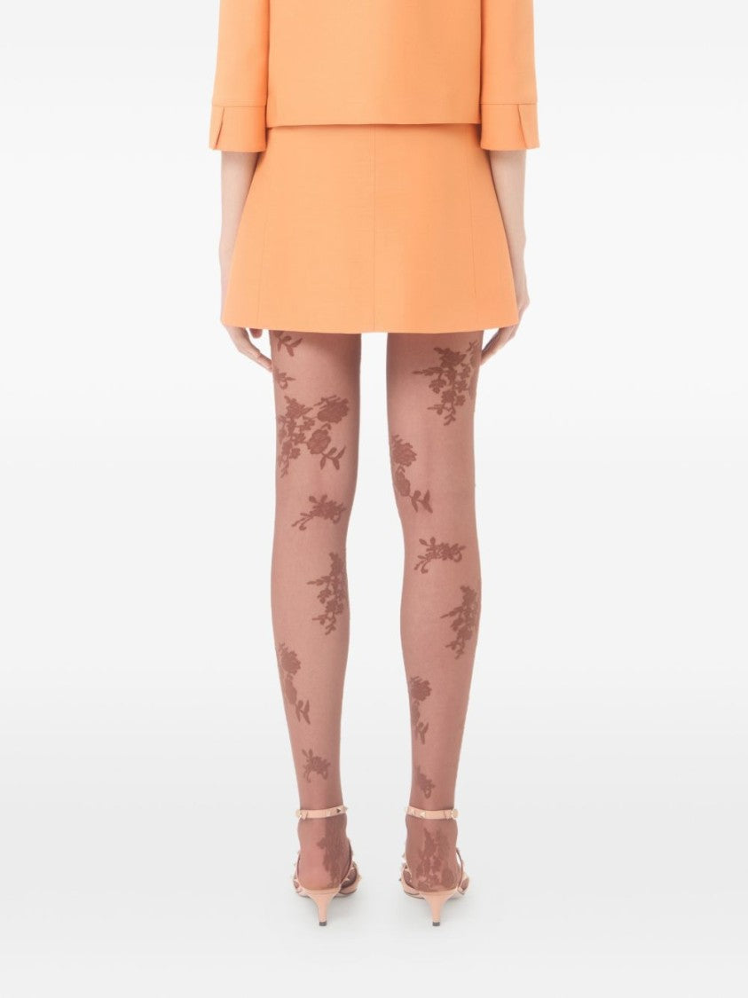 Valentino Garavani Crepe Couture Heart Jewel Skirt