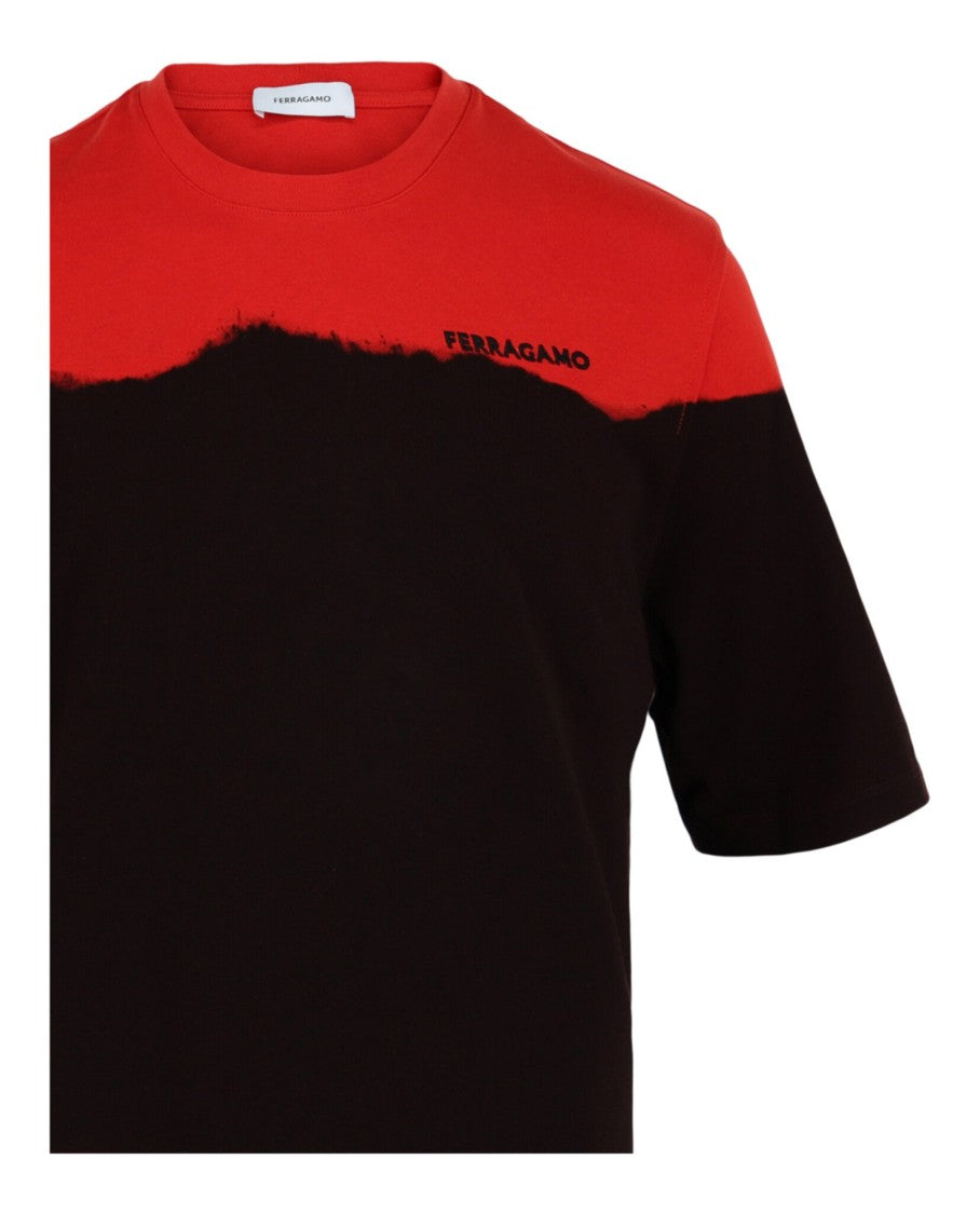 Ferragamo Printed Crewneck Short Sleeve T-Shirt