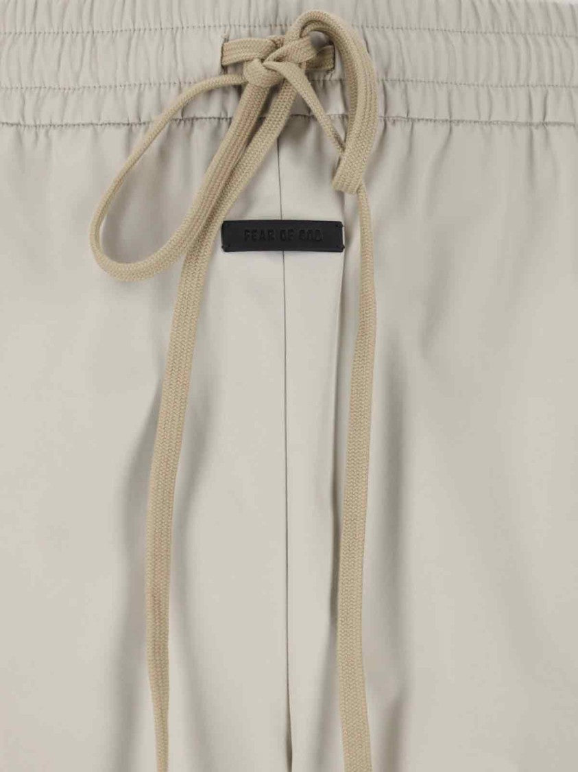 Fear Of God Beige Athletic Pants With Logo And Zip Detail