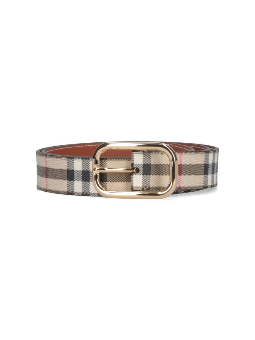 Burberry "Vintage Check" Belt – Beige