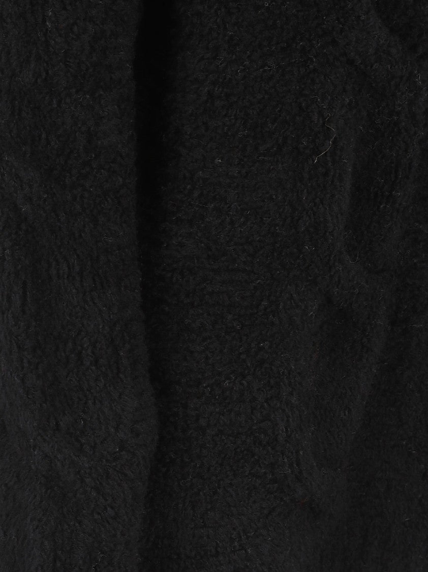 Max Mara Textured Knit Sweater With Classic Crew Neckline