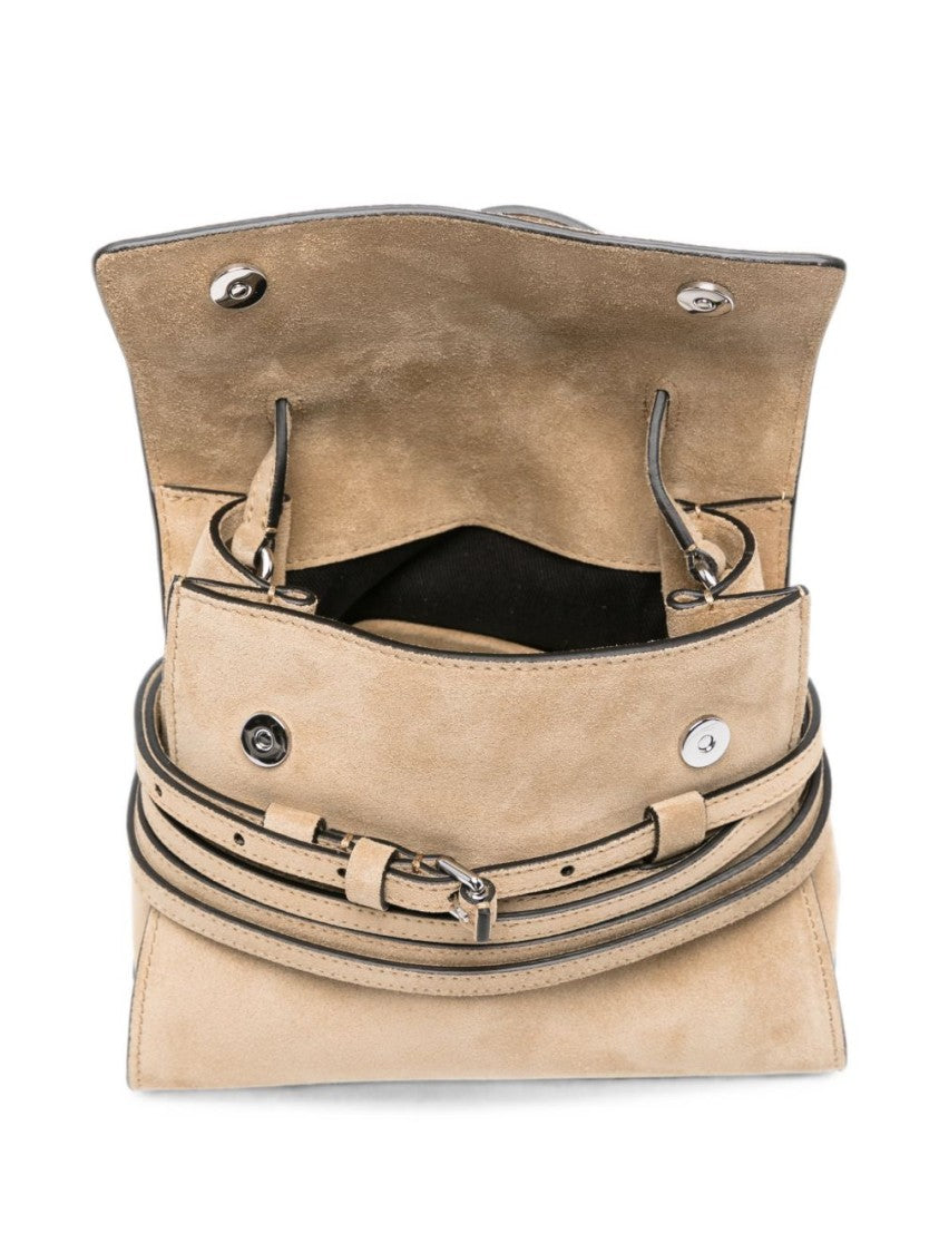 Moschino Structured Handbag With Flap Closure And Detachable Strap