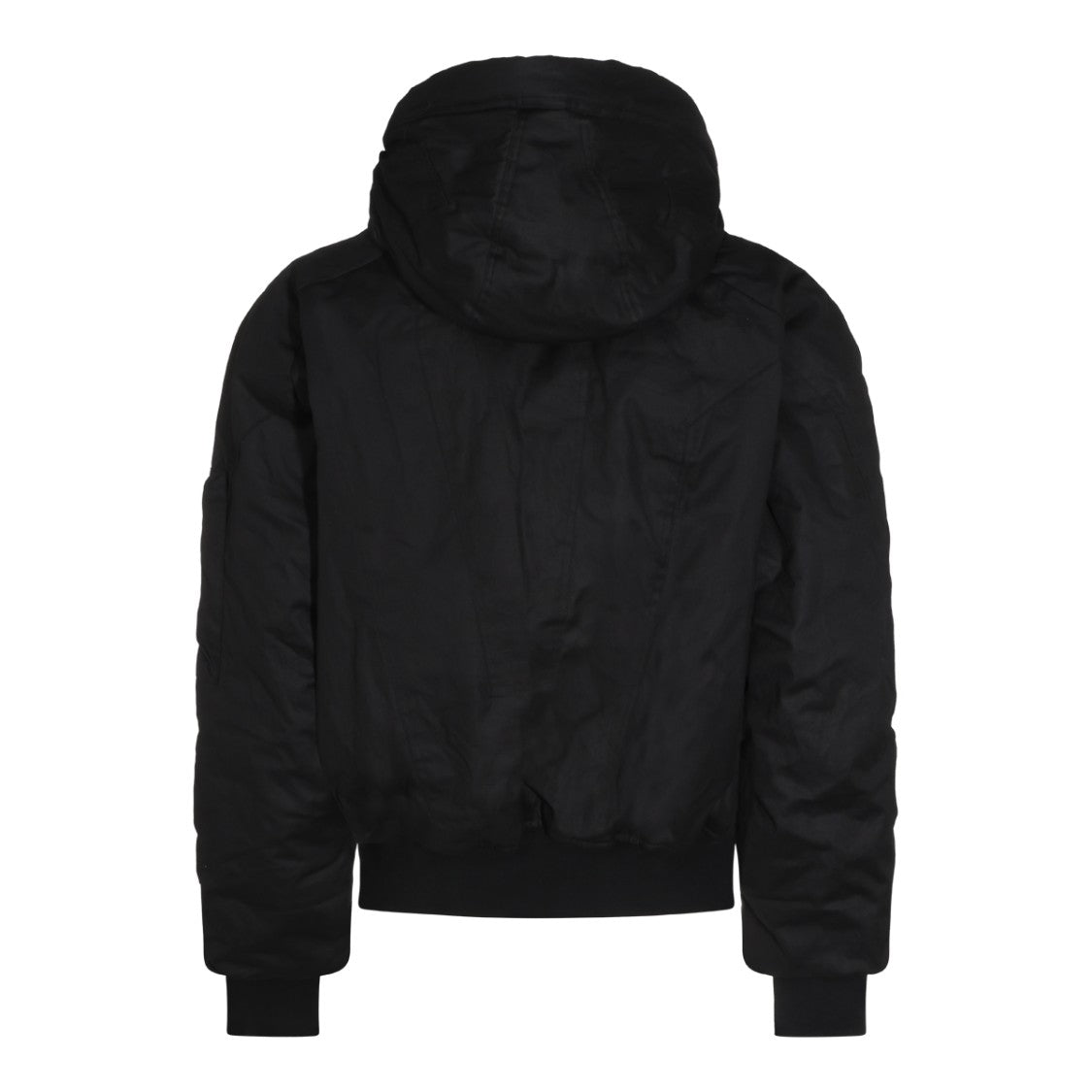 Thom Krom Black High Collar Ruched Sleeve Jacket