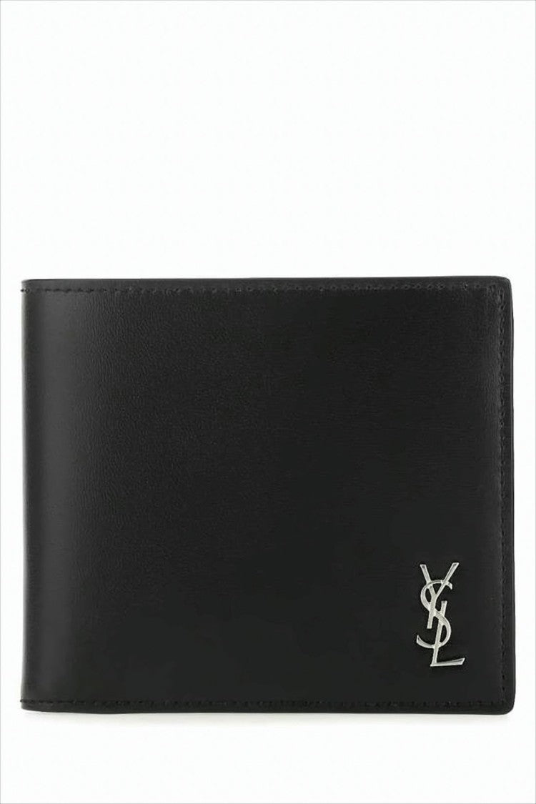 Saint Laurent Minimalist Bifold Wallet In Smooth Calf Leather
