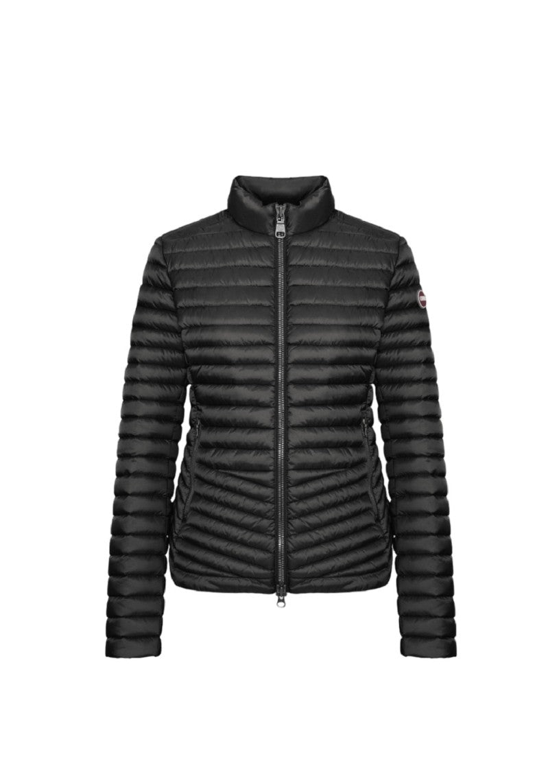 Colmar Iridescent Down-Padded Jacket Diagonal Quilting Zip