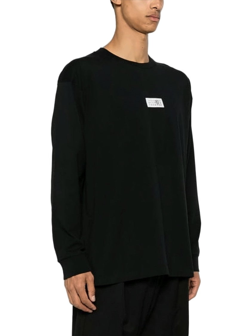 Mm6 By Maison Margiela Relaxed Fit Long-Sleeve Shirt With Signature Patch