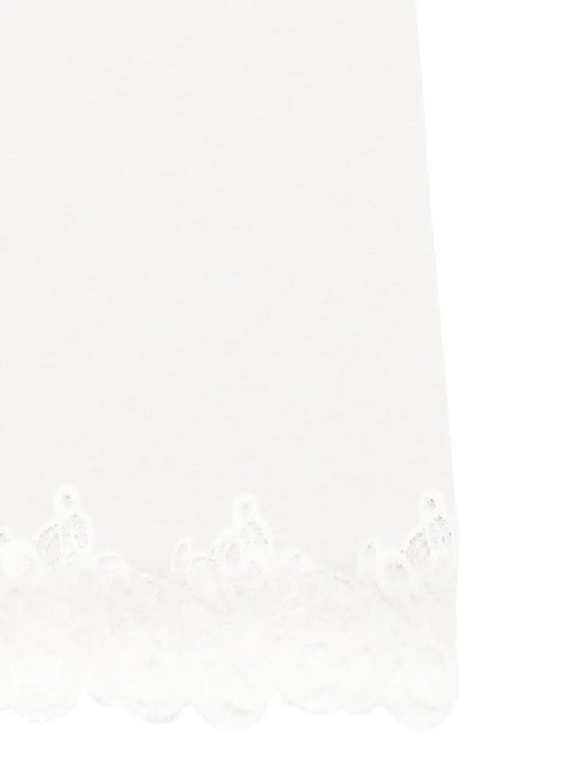 Fabiana Filippi Lace-Trimmed Midi Skirt