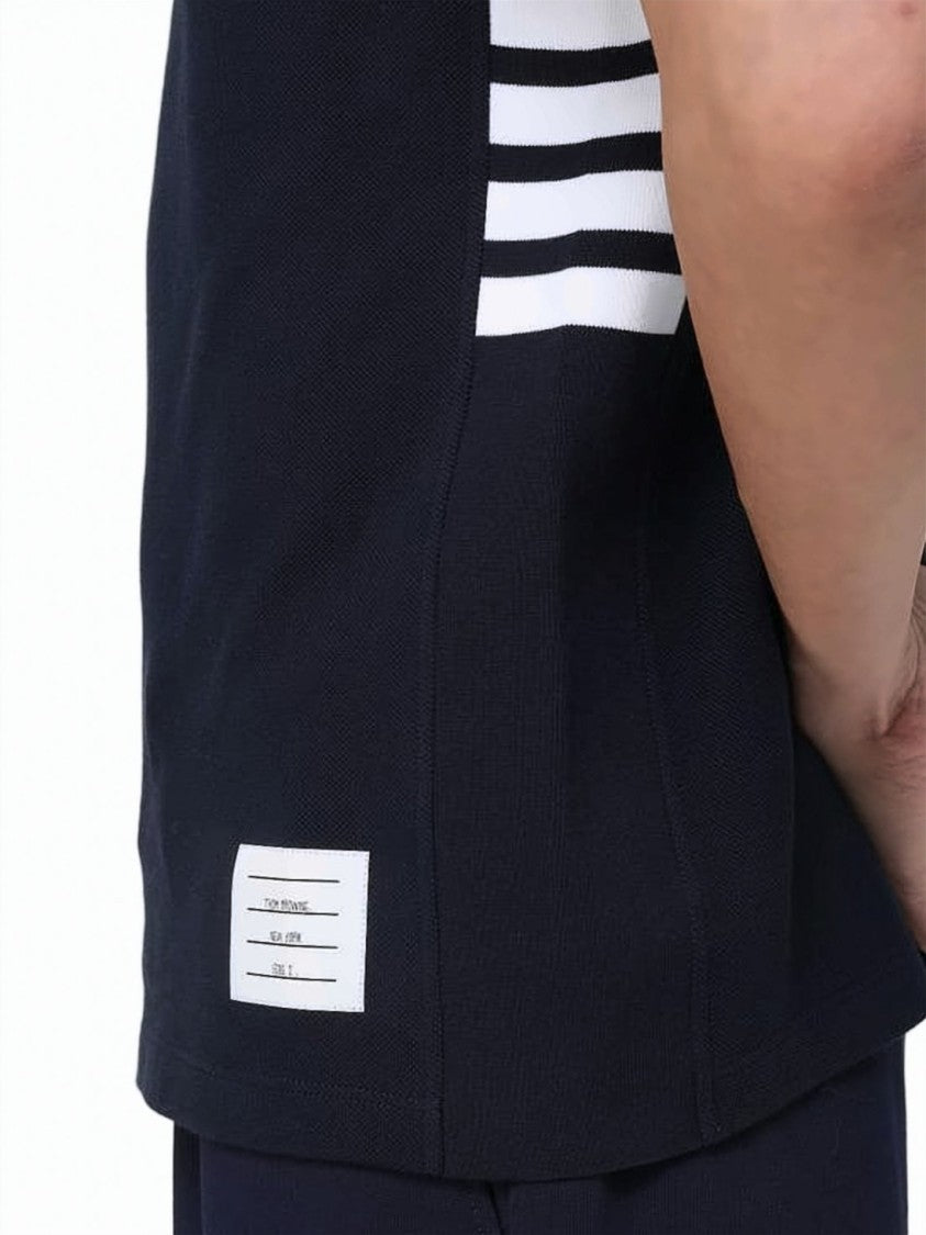 Thom Browne Classic Piqué Short-Sleeve Polo Shirt