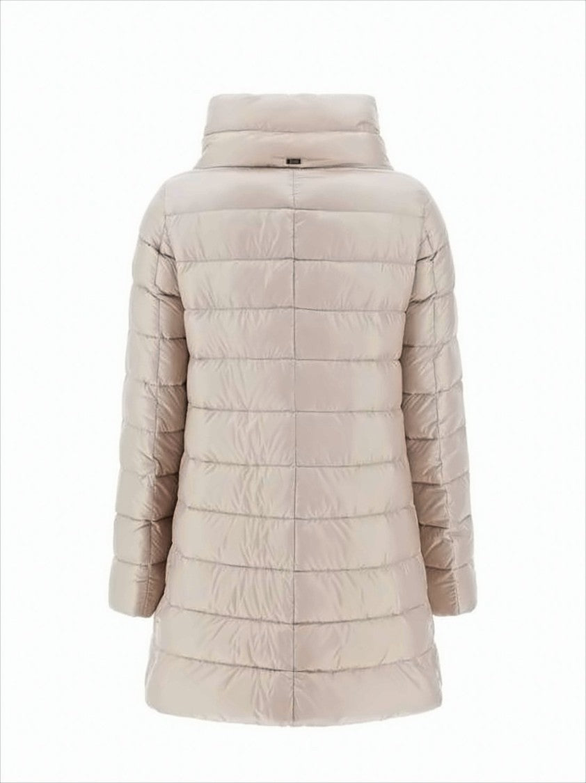 Herno Quilted Down Jacket With High Stand Collar